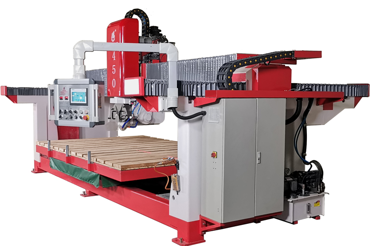 Verified Supplier Automatic Bridge Stone Cutting Machine HLSQ-450 laser cutting machine with Siemens PLC Control System
