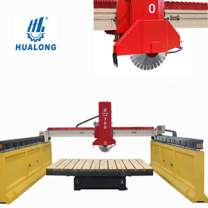 Hualong Stone Machinery HLSQ-700 Cement Base Laser Alignment Bridge Saw Stone Cutting Machine