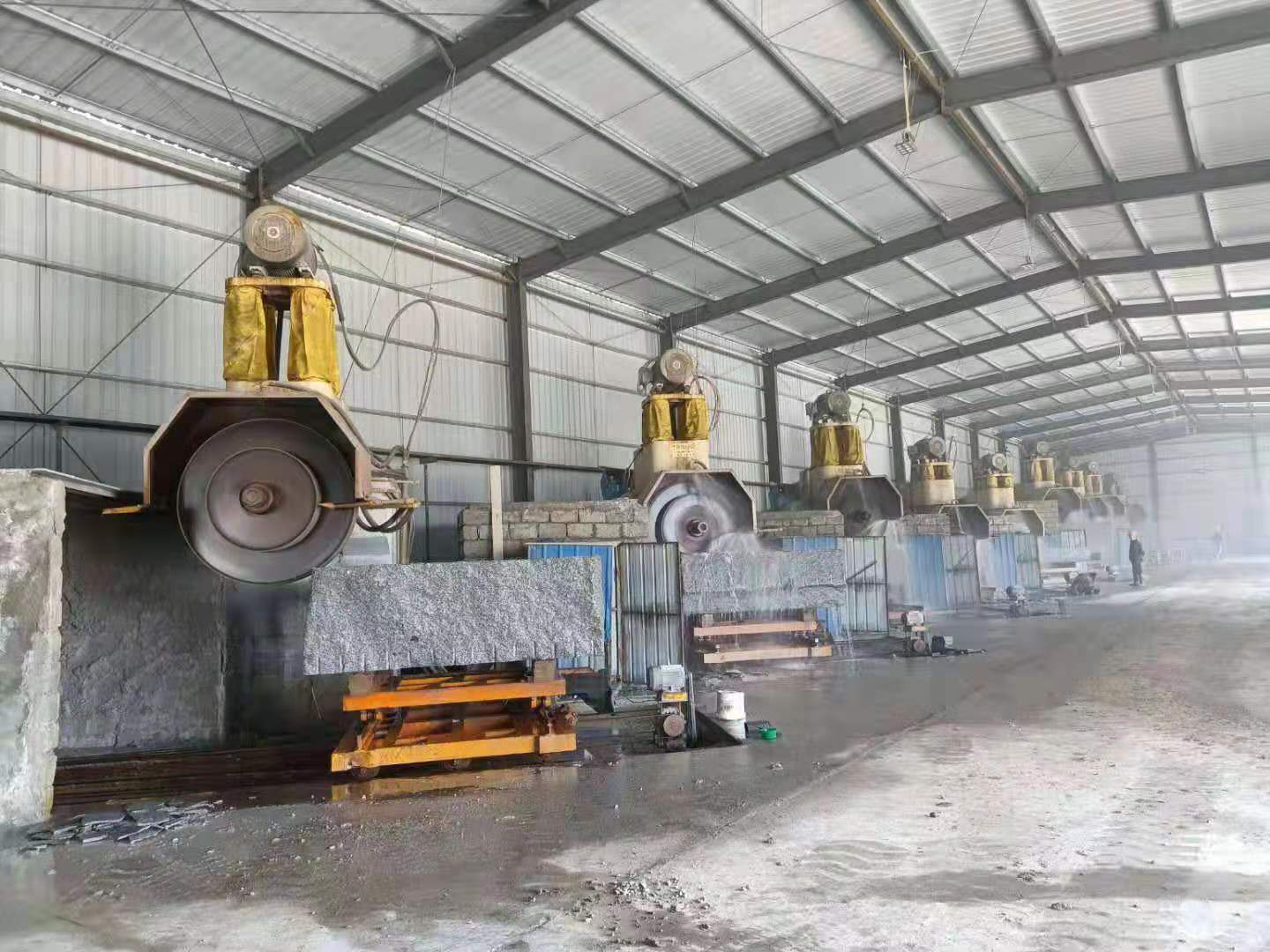 Granite Bridge block cutting machine Multi blade Stone Cuitting Machine HLQY-2500 HuaLong Machinery