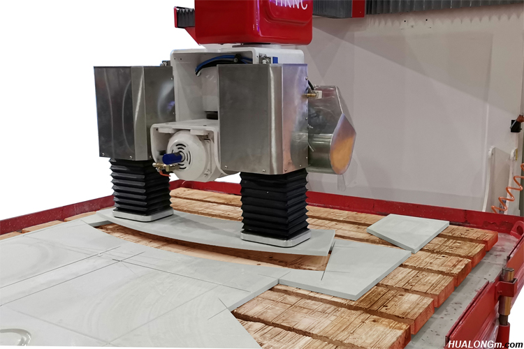 5 Axis Automatic CNC Stone Bridge Cutting Machine for Complex Countertops Processing Engraving Milling Drilling with CAD Drawing